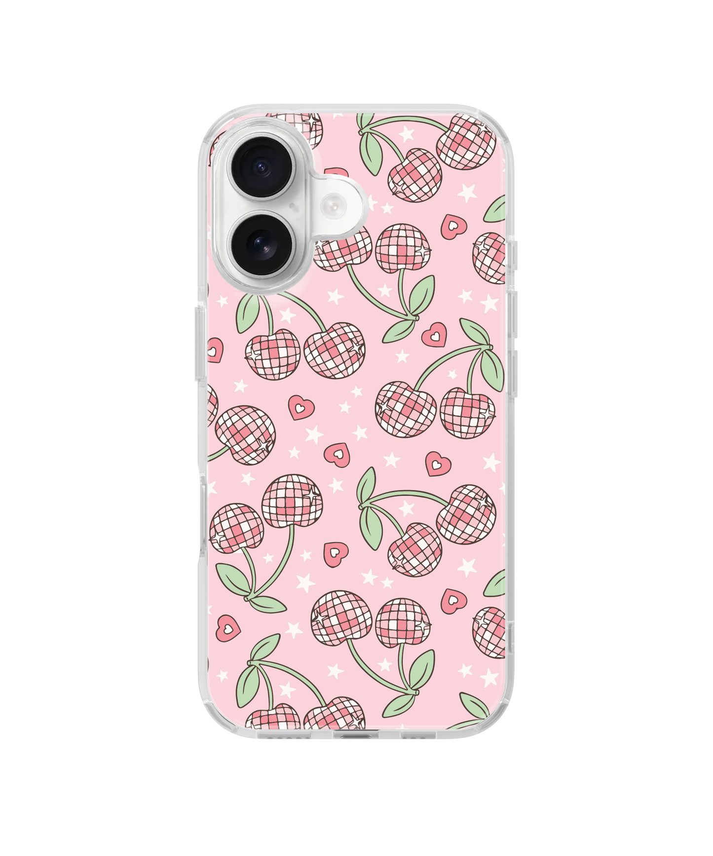 Pastel Disco Cherries Clear Case Insert