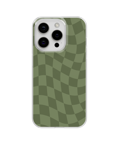 Moss Wavy Checkers Clear Case Insert