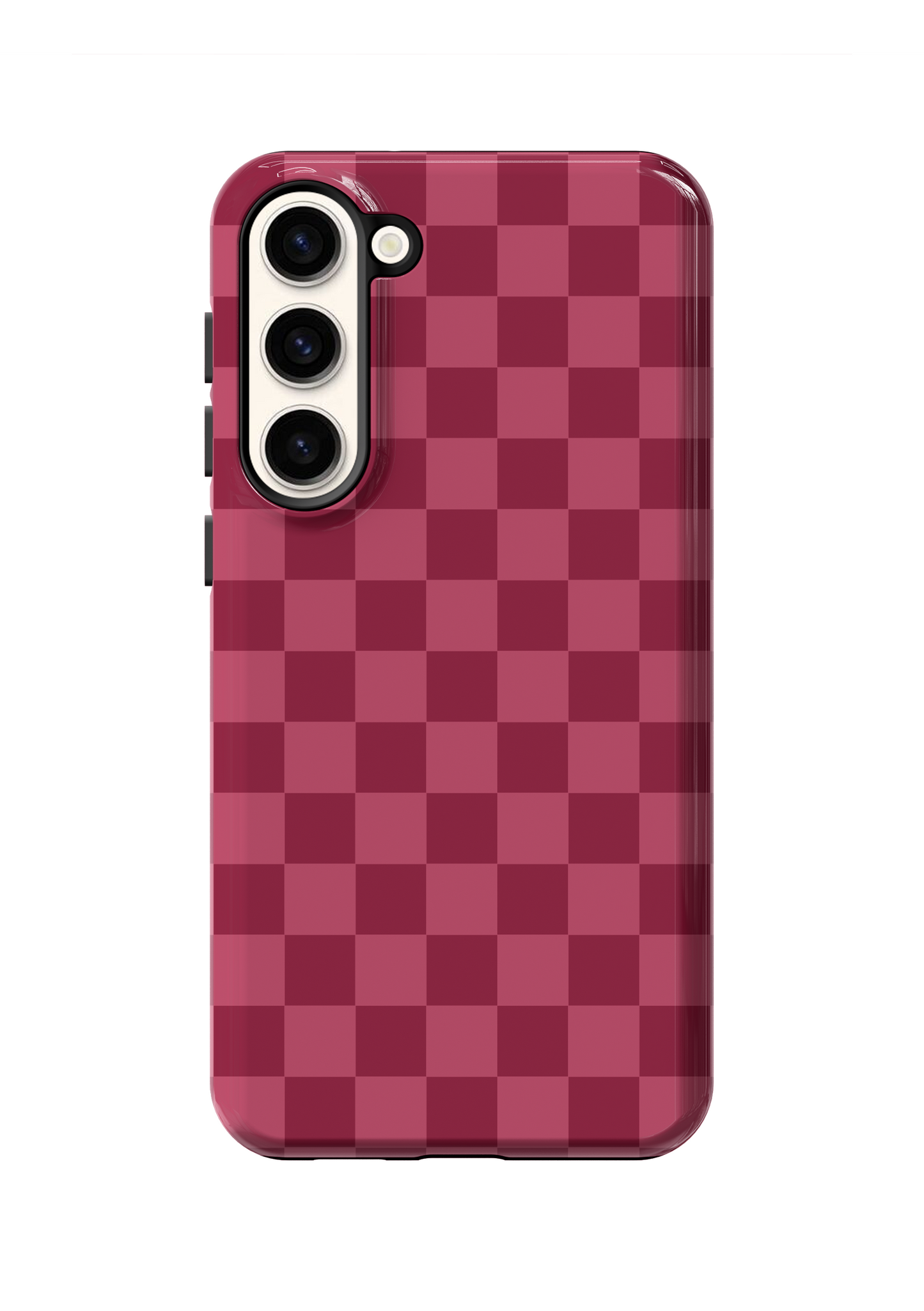 Black Cherry Checkers Phone Case