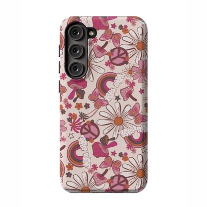 Cream Flower Child Galaxy Case