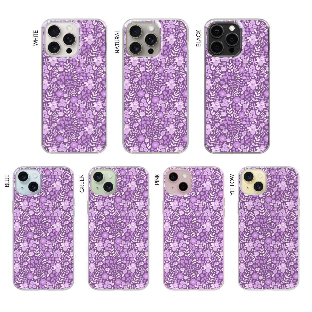 Lavender Fields (Dark) Clear Case Insert