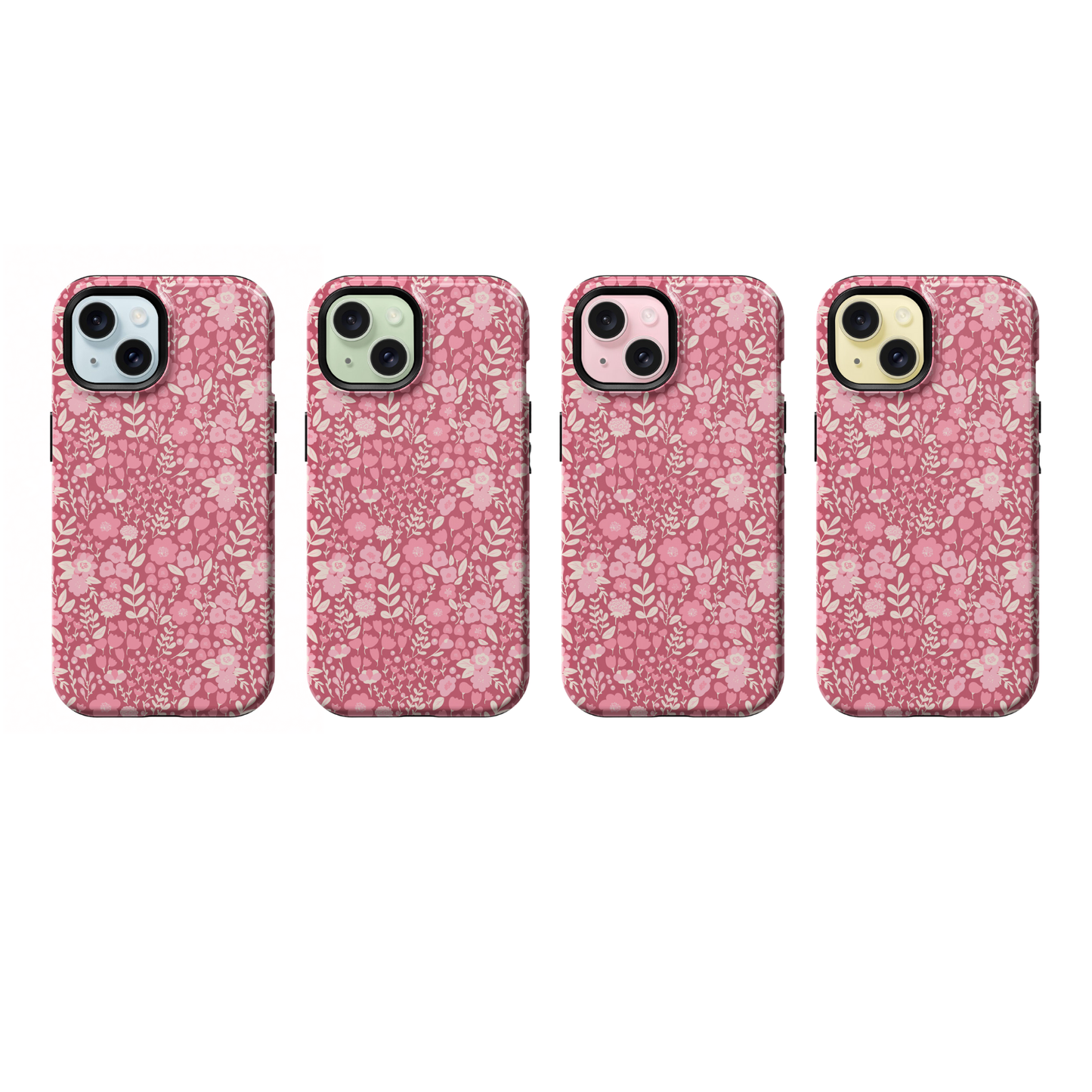 Blush Bouquet (Dark) Phone Case