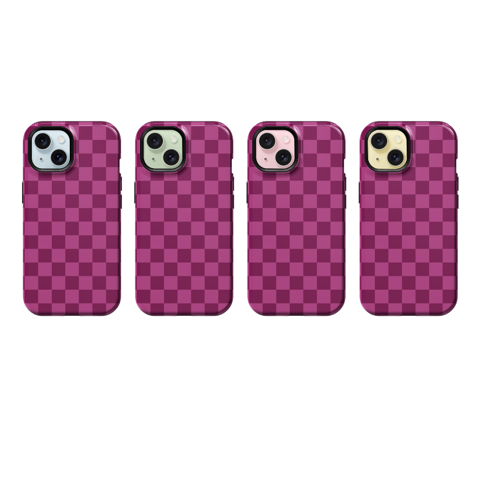 Velvet Checkers Phone Case