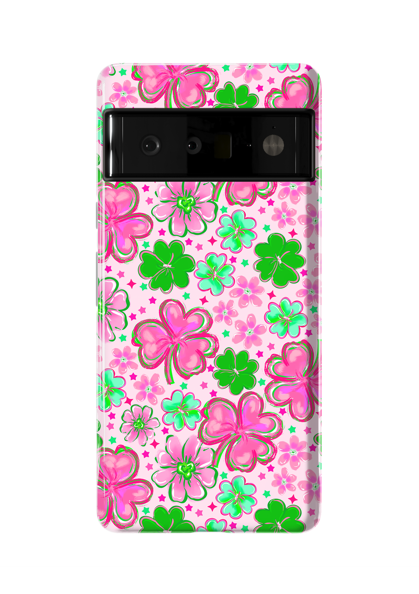 Pink Four-Leaf Frenzy Phone Case