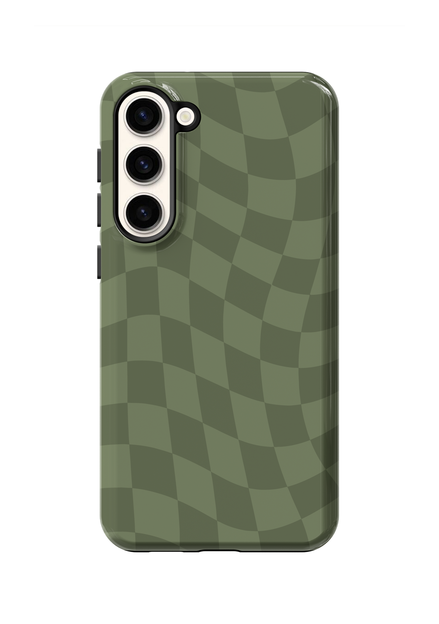 Moss Wavy Checkers Phone Case