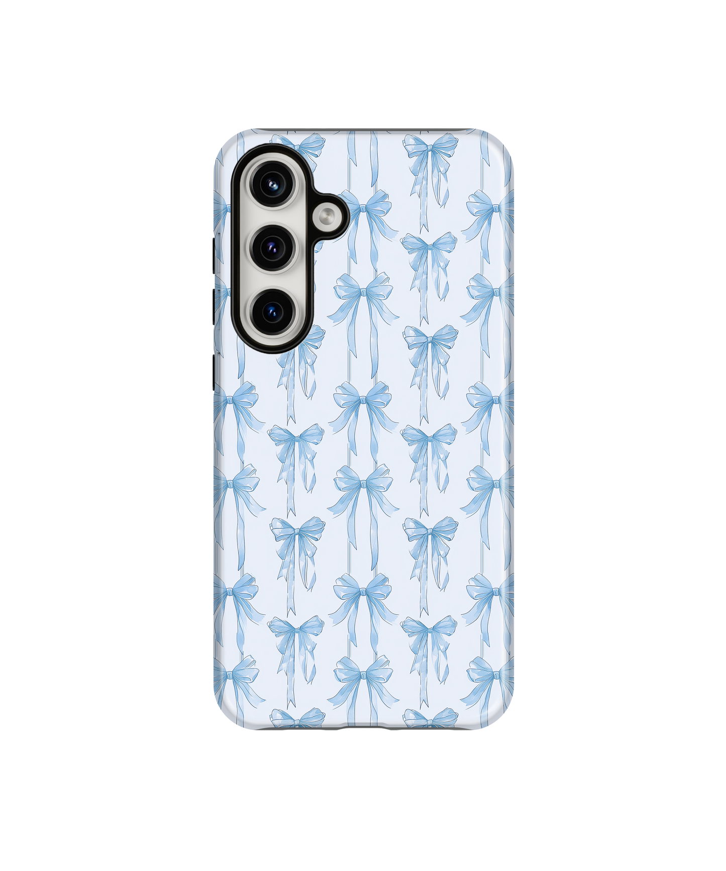 Blue Blushing Bows Phone Case