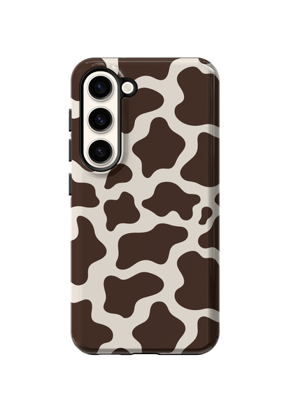 Espresso Cow Print Phone Case