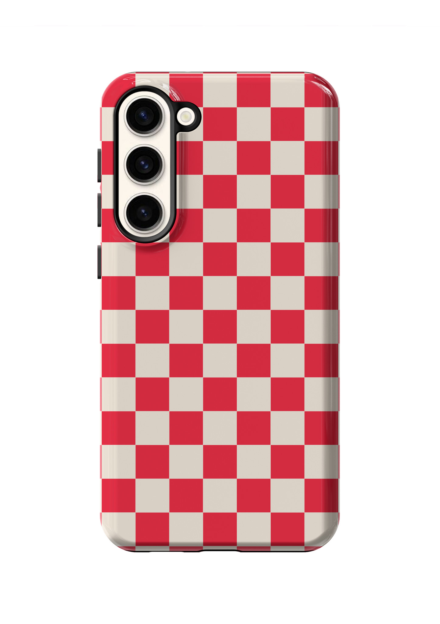 Vermillion Checkers II Phone Case