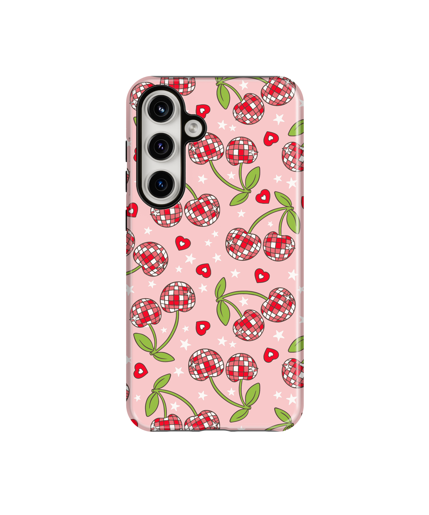 Pink & Red Disco Cherries Phone Case