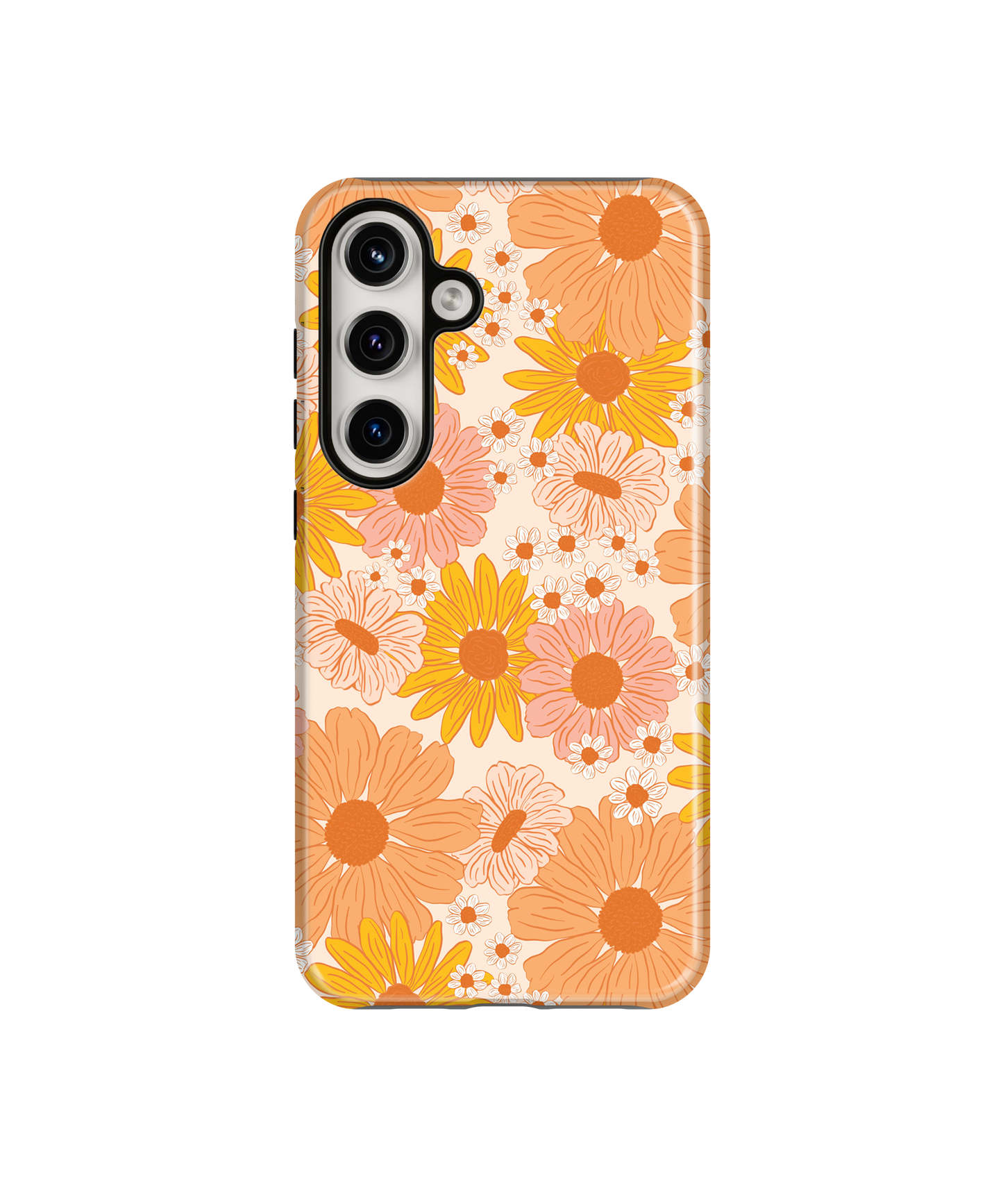 Orange Summer Blooms Phone Case