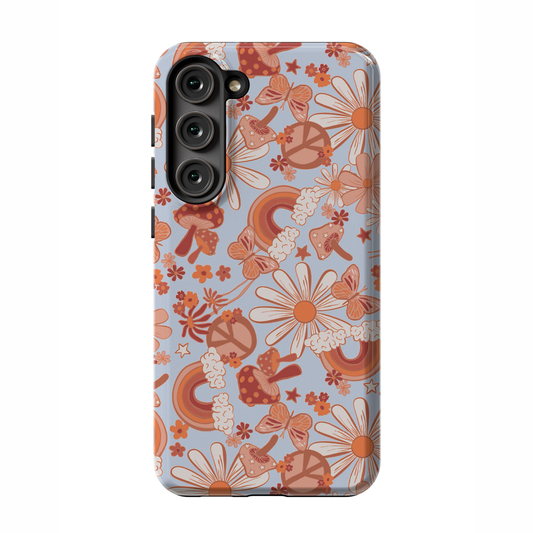 Blue Flower Child Galaxy Case