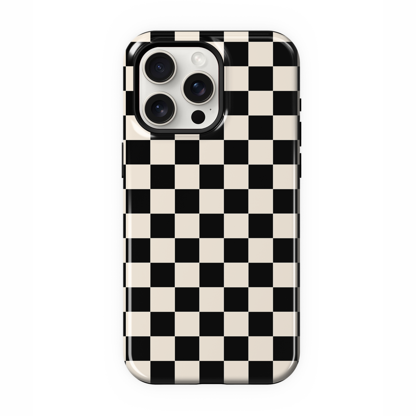 Onyx Checkers II Phone Case