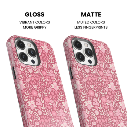 Blush Bouquet (Dark) Phone Case