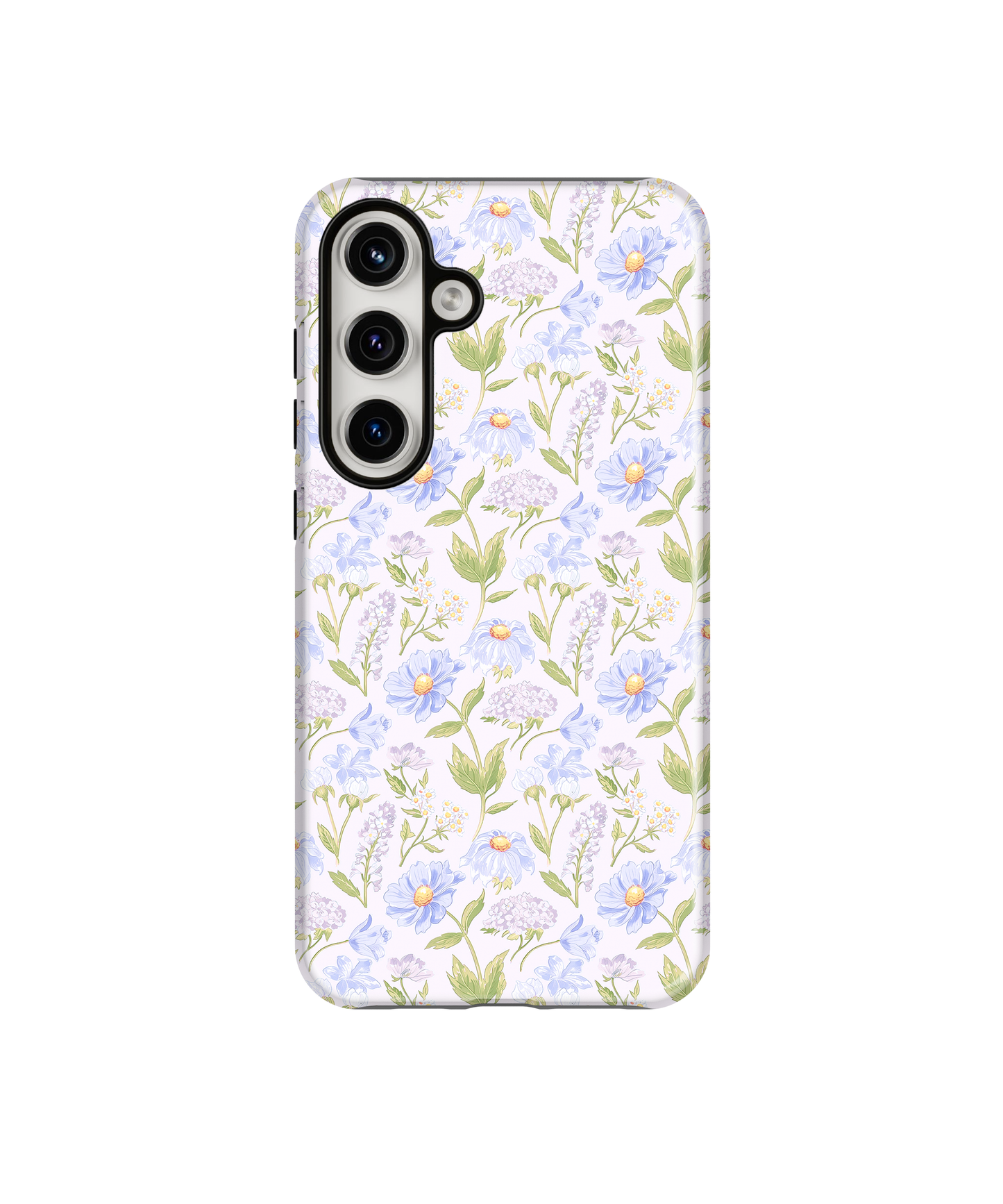 Powder Blue Heirloom Blooms Phone Case