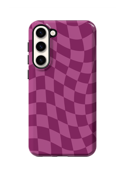 Velvet Wavy Checkers Phone Case