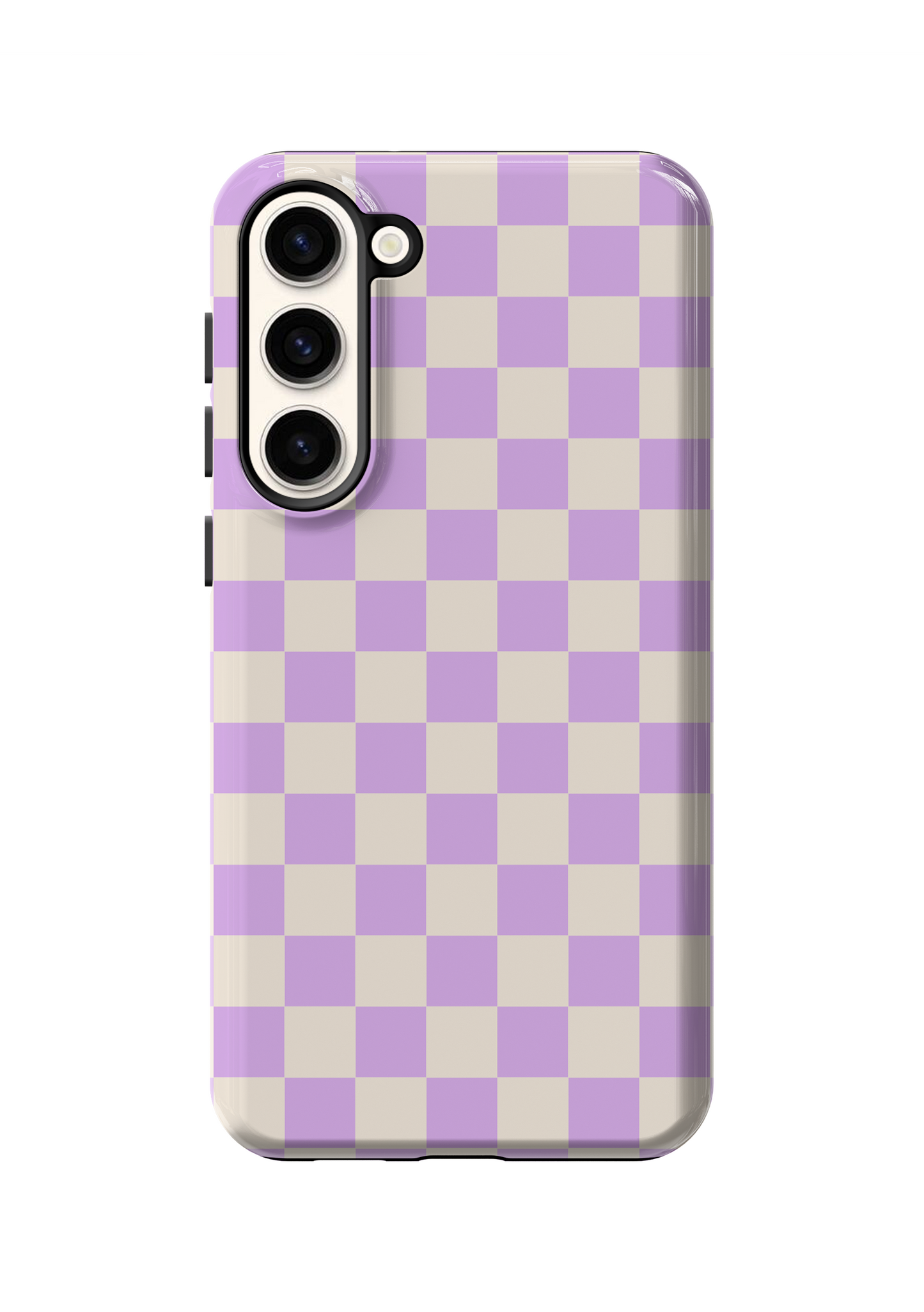 Lilac Checkers II Phone Case