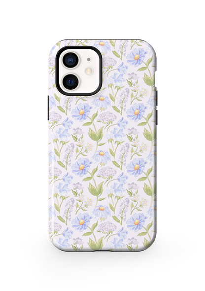 Powder Blue Heirloom Blooms Phone Case