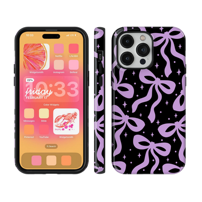 Lilac & Lace Bows II Phone Case