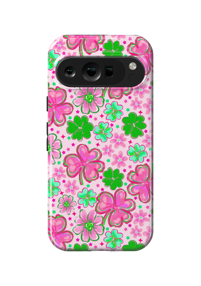 Pink Four-Leaf Frenzy Phone Case