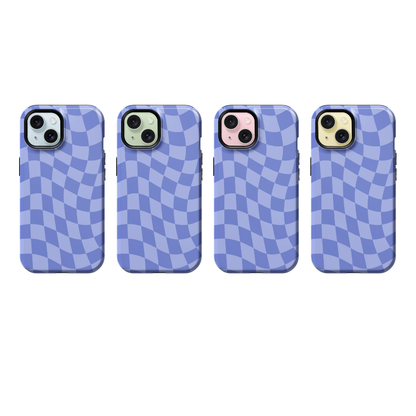 Bluebell Wavy Checkers Phone Case