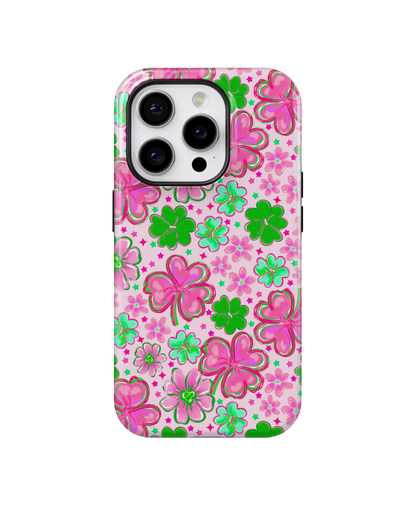 Pink Four-Leaf Frenzy Phone Case