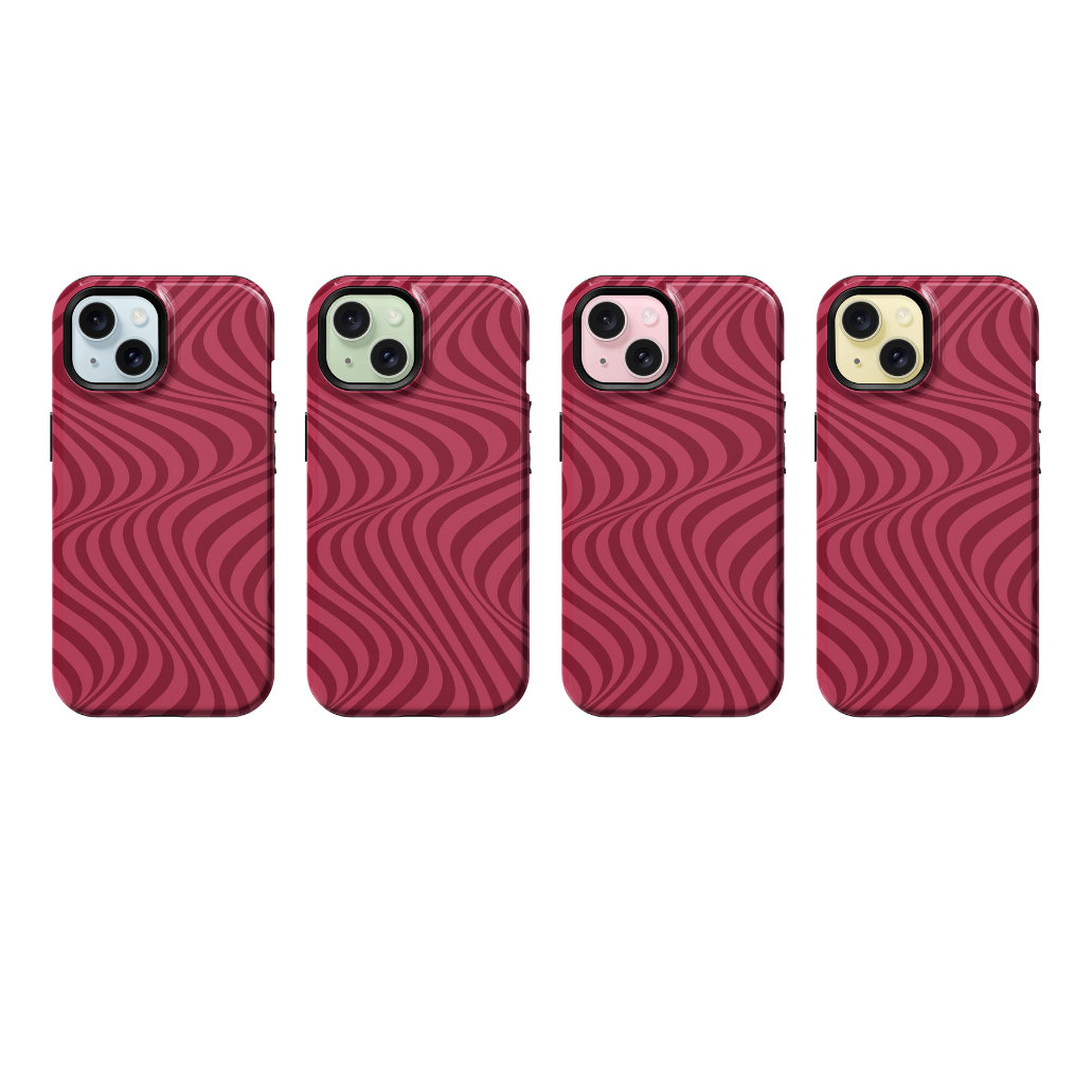 Black Cherry Swirls Phone Case