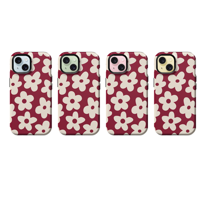 Black Cherry Big Blooms Phone Case