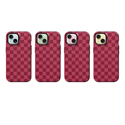 Black Cherry Checkers Phone Case