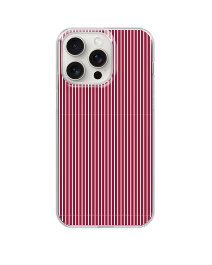 Black Cherry Pinstripes Clear Case Insert