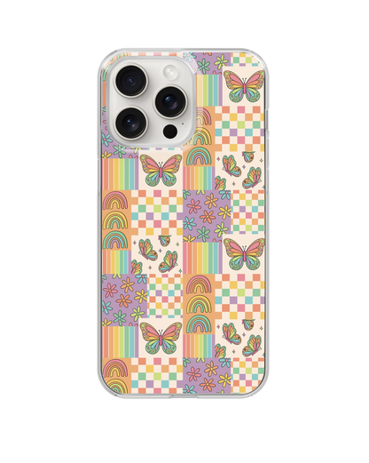 Rainbow Butterflies Clear Case Insert