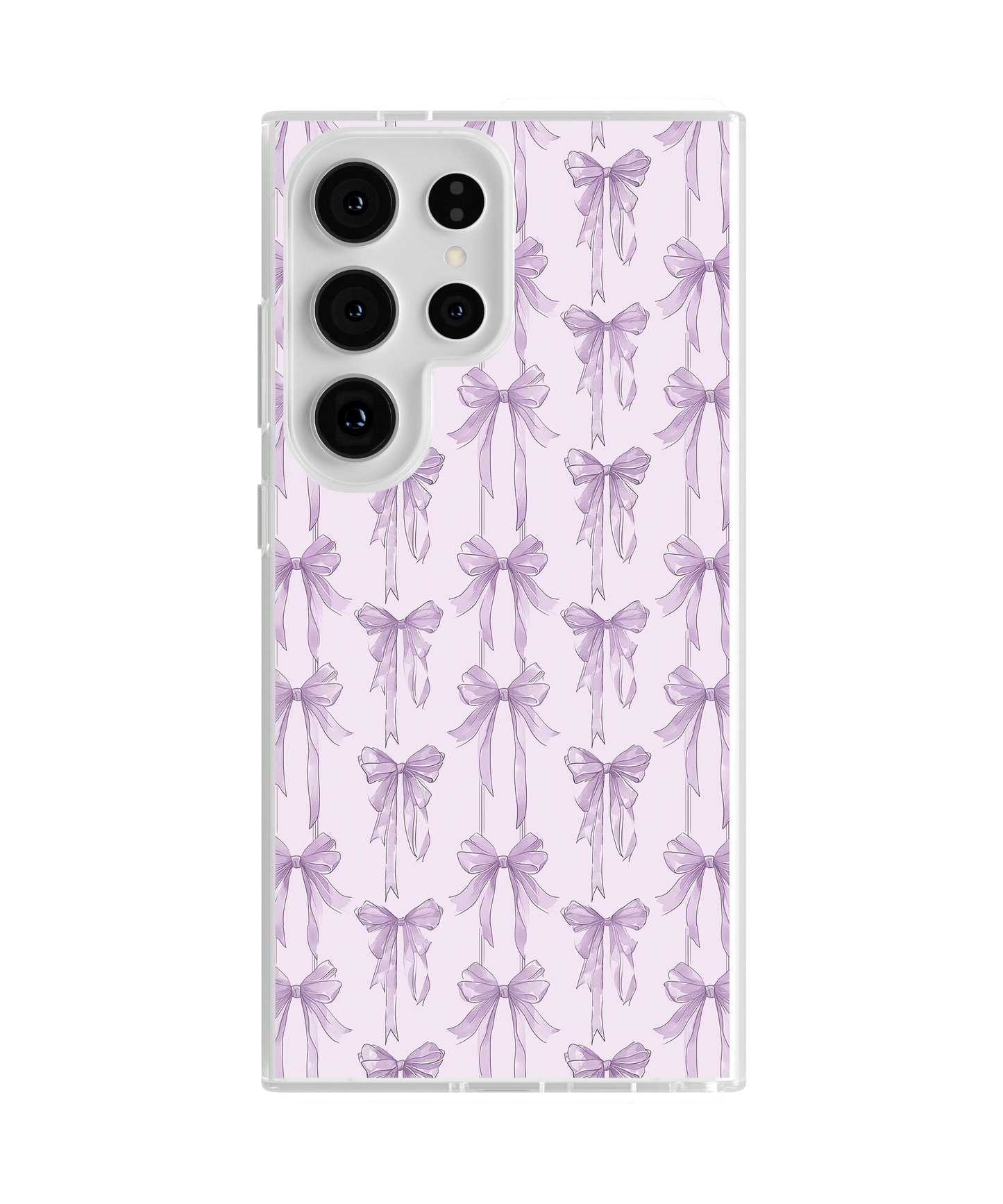 Lilac Blushing Bows Clear Case Insert