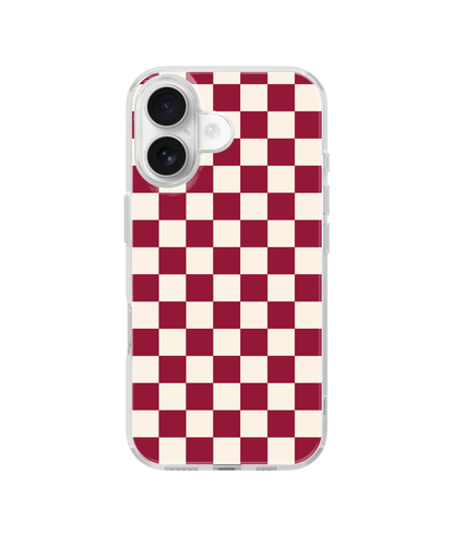 Black Cherry Checkers II Clear Case Insert