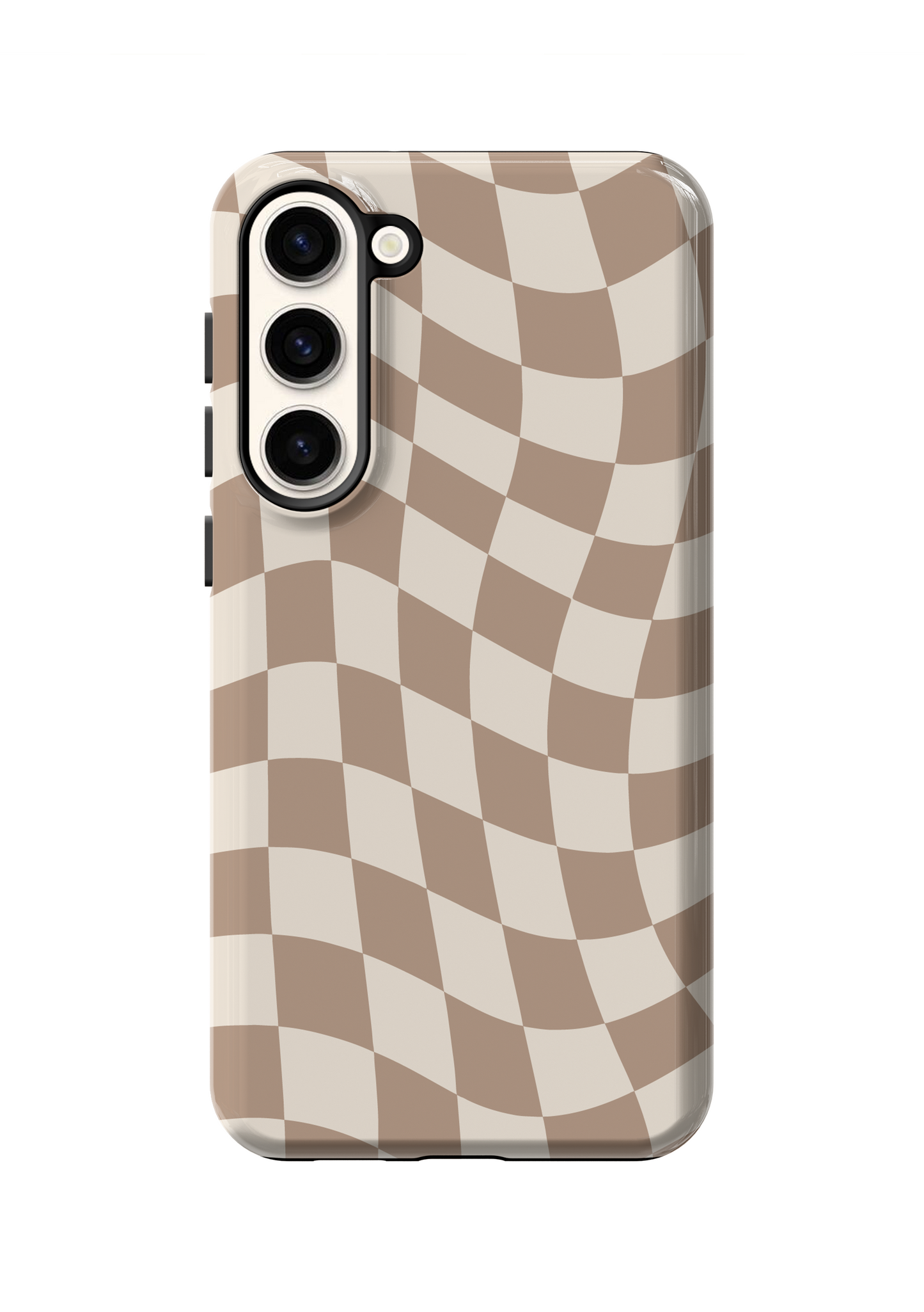 Chestnut Wavy Checkers II Phone Case