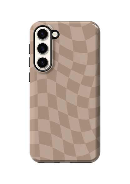 Chestnut Wavy Checkers Phone Case