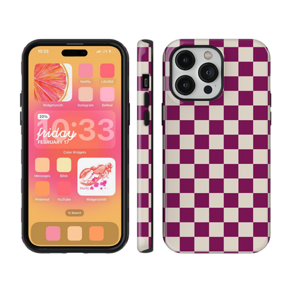 Velvet Checkers II Phone Case