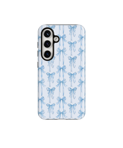 Blue Blushing Bows Phone Case