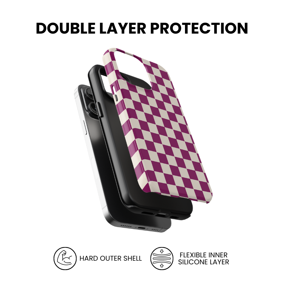 Velvet Checkers II Phone Case