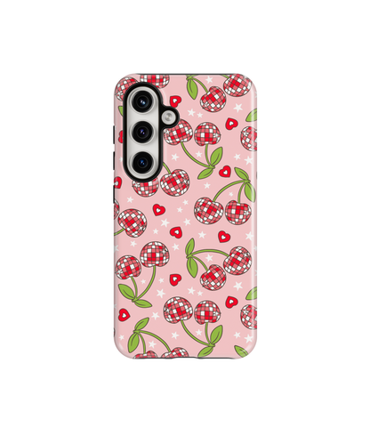 Pink & Red Disco Cherries Phone Case