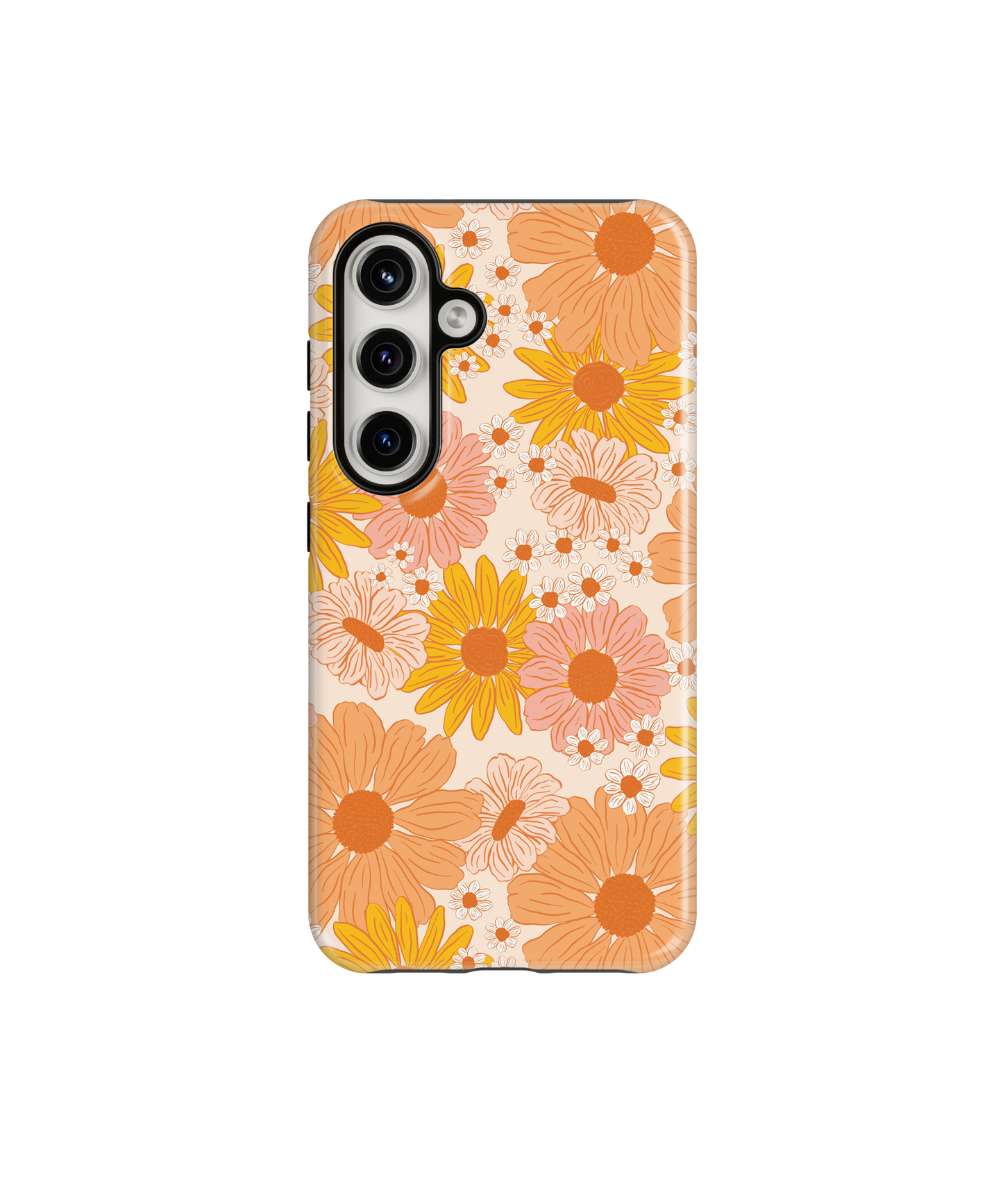 Orange Summer Blooms Phone Case