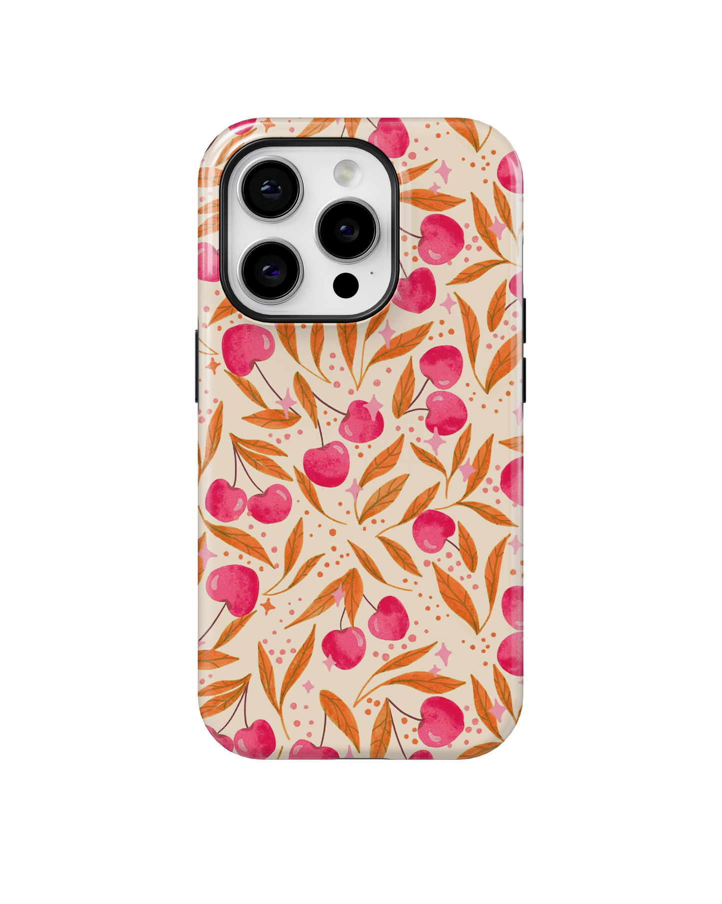 Persimmon Cherry Charm Phone Case