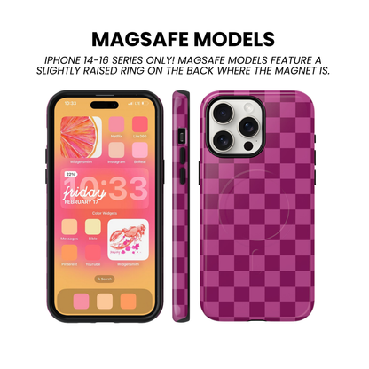 Velvet Checkers Phone Case