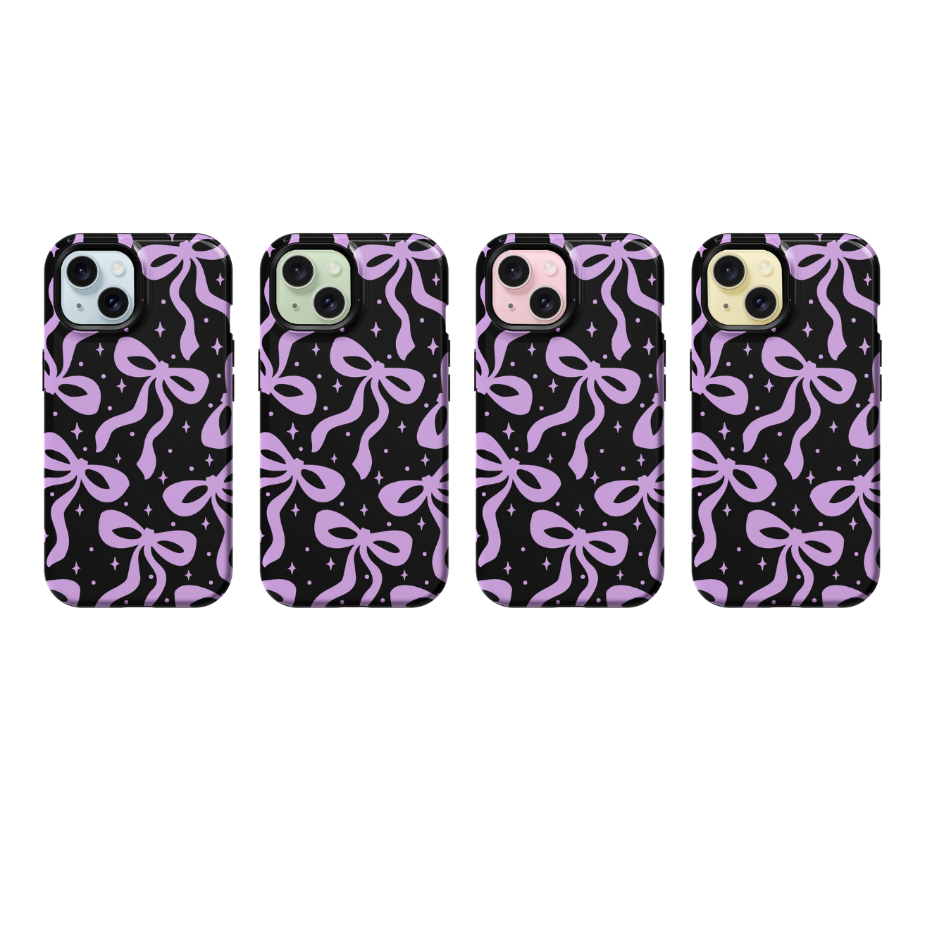 Lilac & Lace Bows II Phone Case