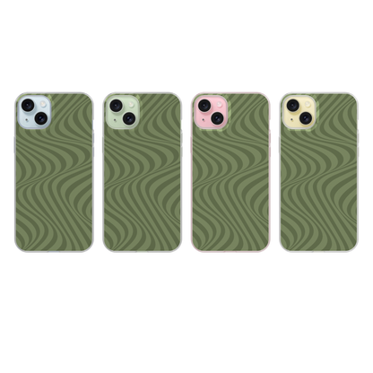 Moss Swirls Clear Case Insert