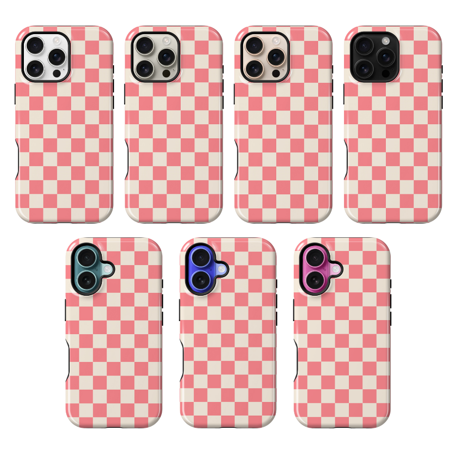 Rose All Day Checkers II Phone Case