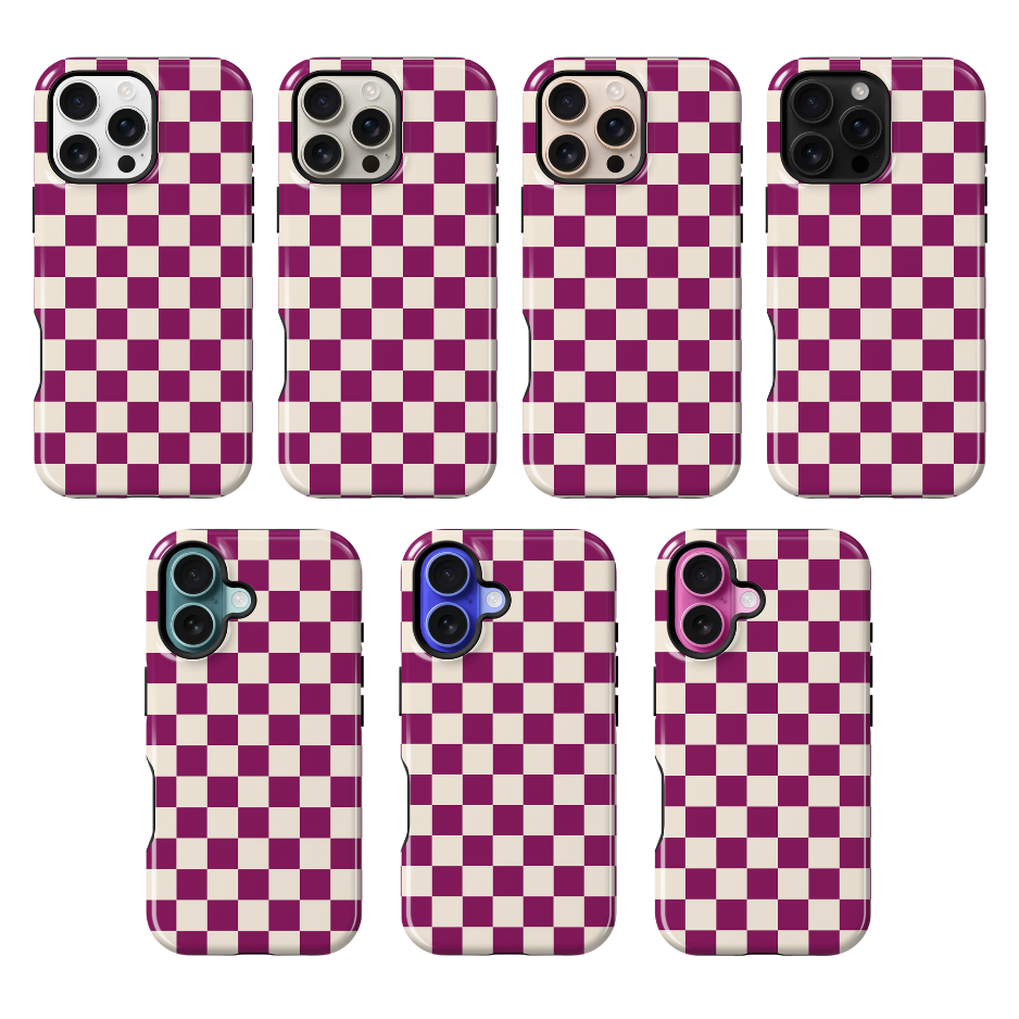 Velvet Checkers II Phone Case