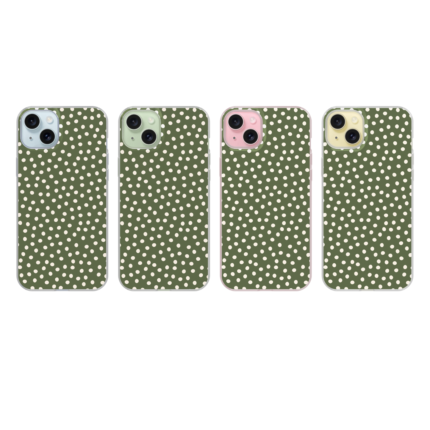 Moss Dots Clear Case Insert