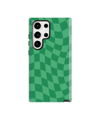 Emerald City Wavy Checkers Phone Case