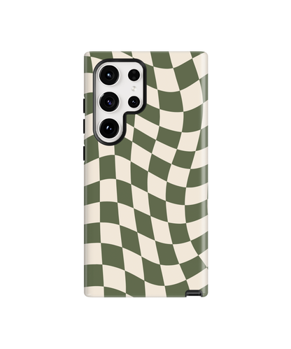 Moss Wavy Checkers II Phone Case