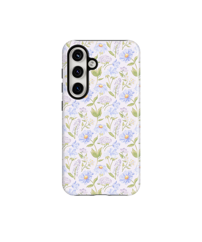 Powder Blue Heirloom Blooms Phone Case