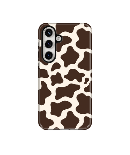 Espresso Cow Print Phone Case